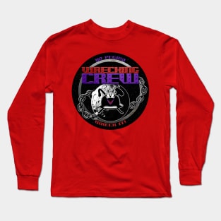 Wrecking Crew Logo Circle - Black Background Long Sleeve T-Shirt